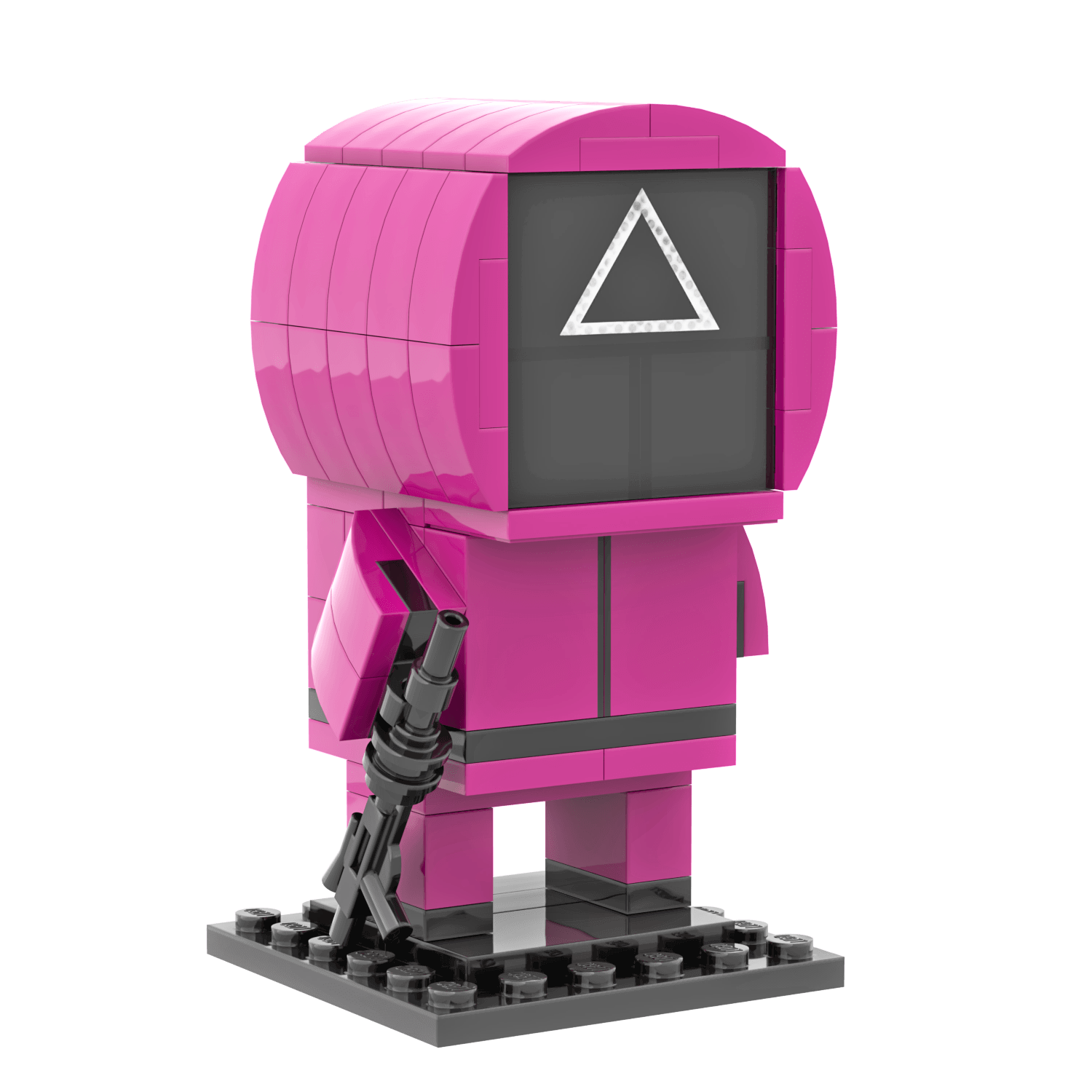 Squid Game Guard Brick Head - Custom Set - Made Using LEGO® Parts